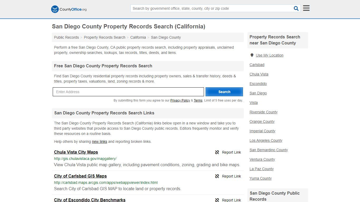 San Diego County Property Records Search (California) - County Office